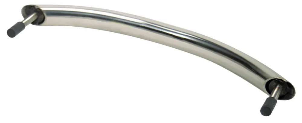 S-7091P – WHITECAP IND Boat Grab Handle, Silver Stainless Steel 12 Inch Mounting Hole Center With 1/4 Inch - 20 Stud